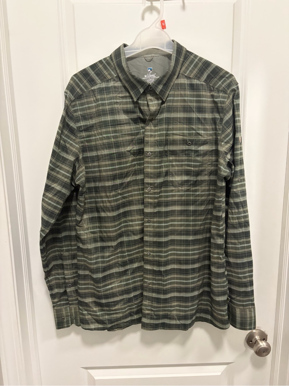 Kuhl Men's Long Sleeve Plaid Outdoorsman’s Button Down Large EUC